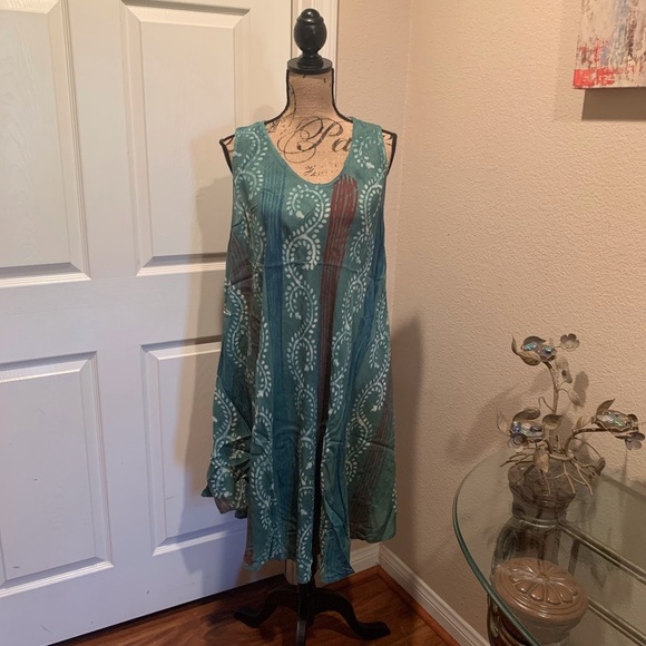 India Boutique Dresses & Skirts - Plus size free size multi print colored dress